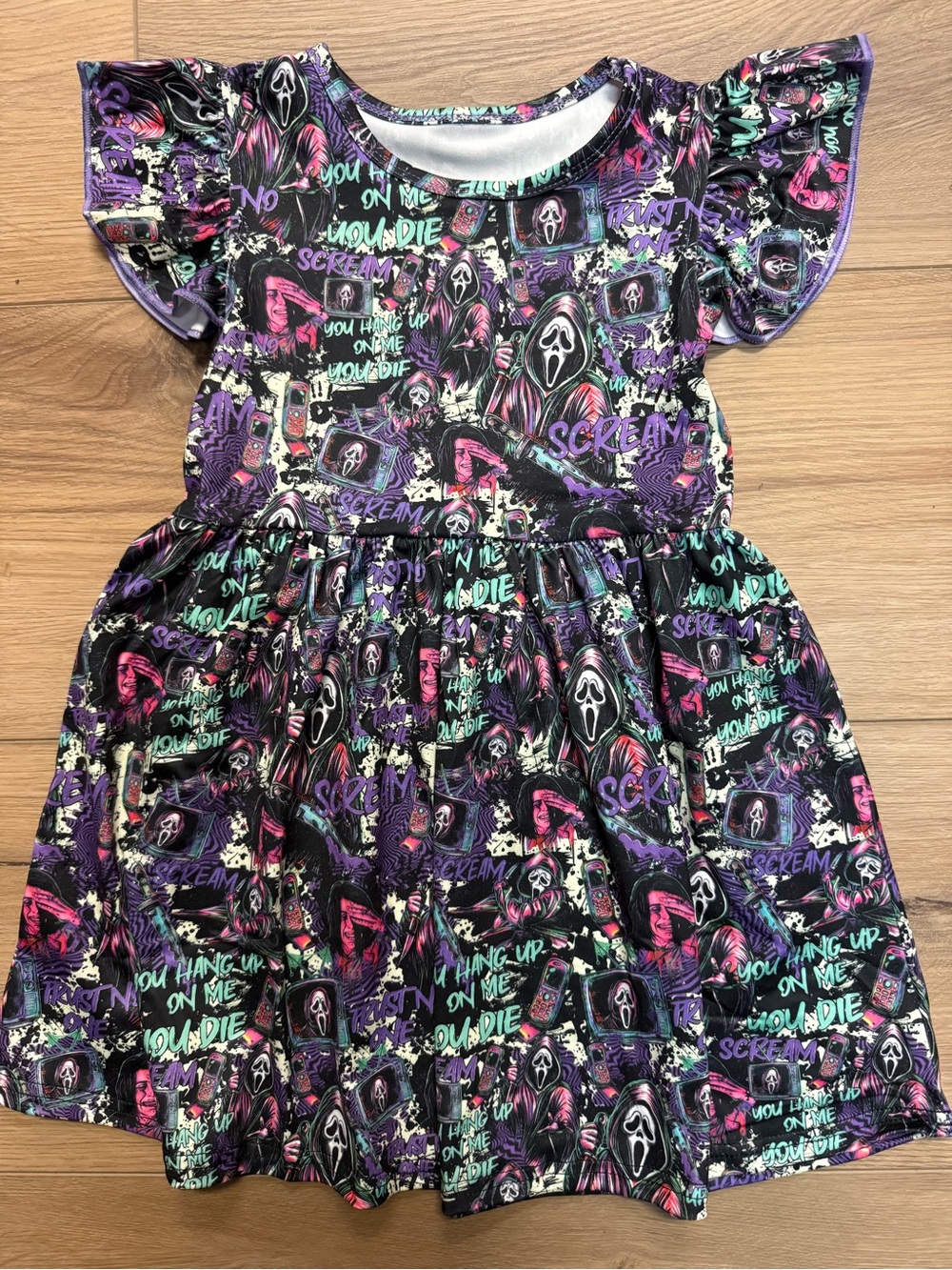 No You Hang Up Scream themed dress